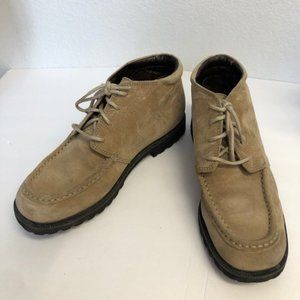 L.L. Bean suede chukka lace up ankle boots